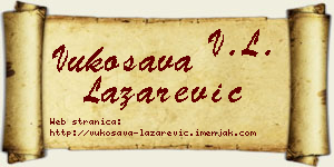 Vukosava Lazarević vizit kartica